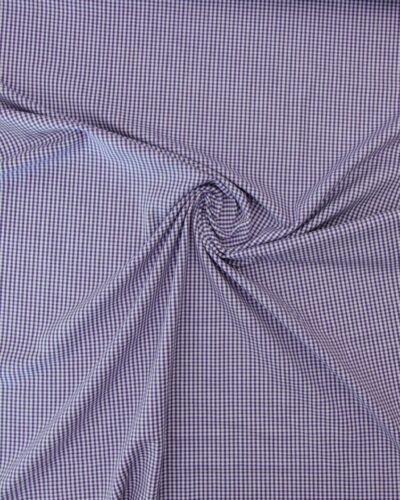 Mørk lilla/hvid 2x2 mm tern - Bomuld