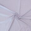 Lyselilla/hvid 4x4 mm tern - Bomuld