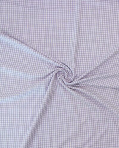 Lyselilla/hvid 4x4 mm tern - Bomuld