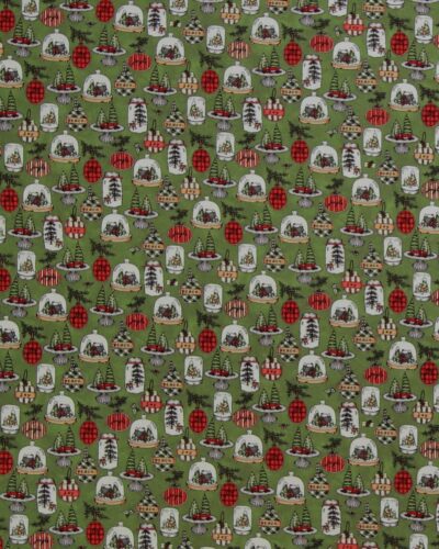 Homemade Hollydays, grøn m. pynt - Patchwork