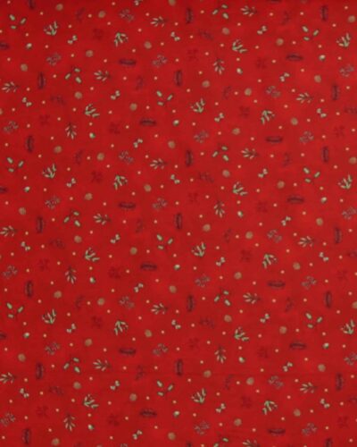 Homemade Hollydays, rød m. kogler - Patchwork