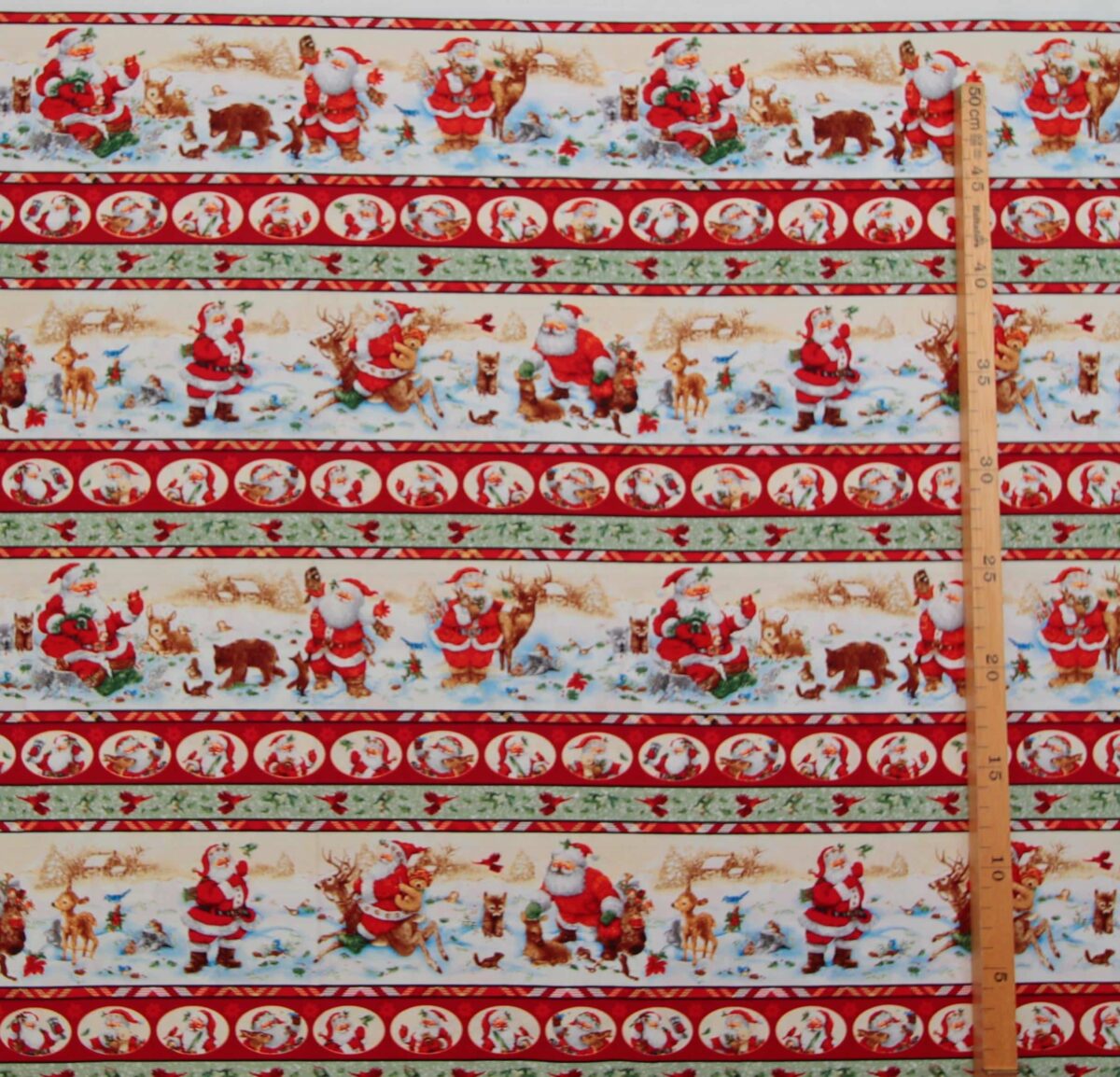 Santa's Friends, julemand og rensdyr - Patchwork - Image 2