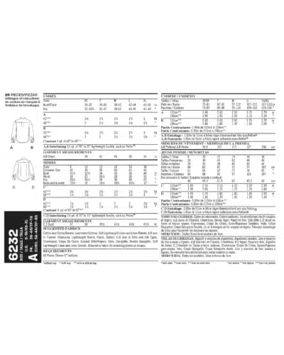 Skjorte, dame/herre - str. XS –XL