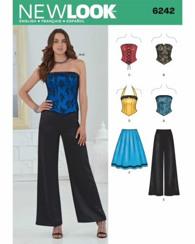Corsage, bukser, nederdel,  top - str. 30-42