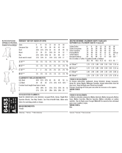 Tunika - str. 32-44 (kun til jersey/strikstof)