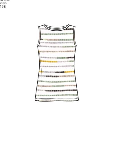 T-shirtkjole, underdele og top - str. 36-48 (kun til jersey/strikstof)
