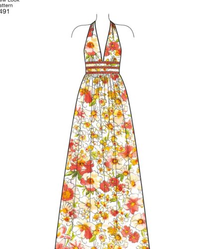 Halterneck maxi og kort kjole - str. 36-48 12 Halterneck maxi og kort kjole - str. 36-48