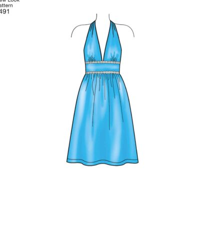 Halterneck maxi og kort kjole - str. 36-48 14 Halterneck maxi og kort kjole - str. 36-48