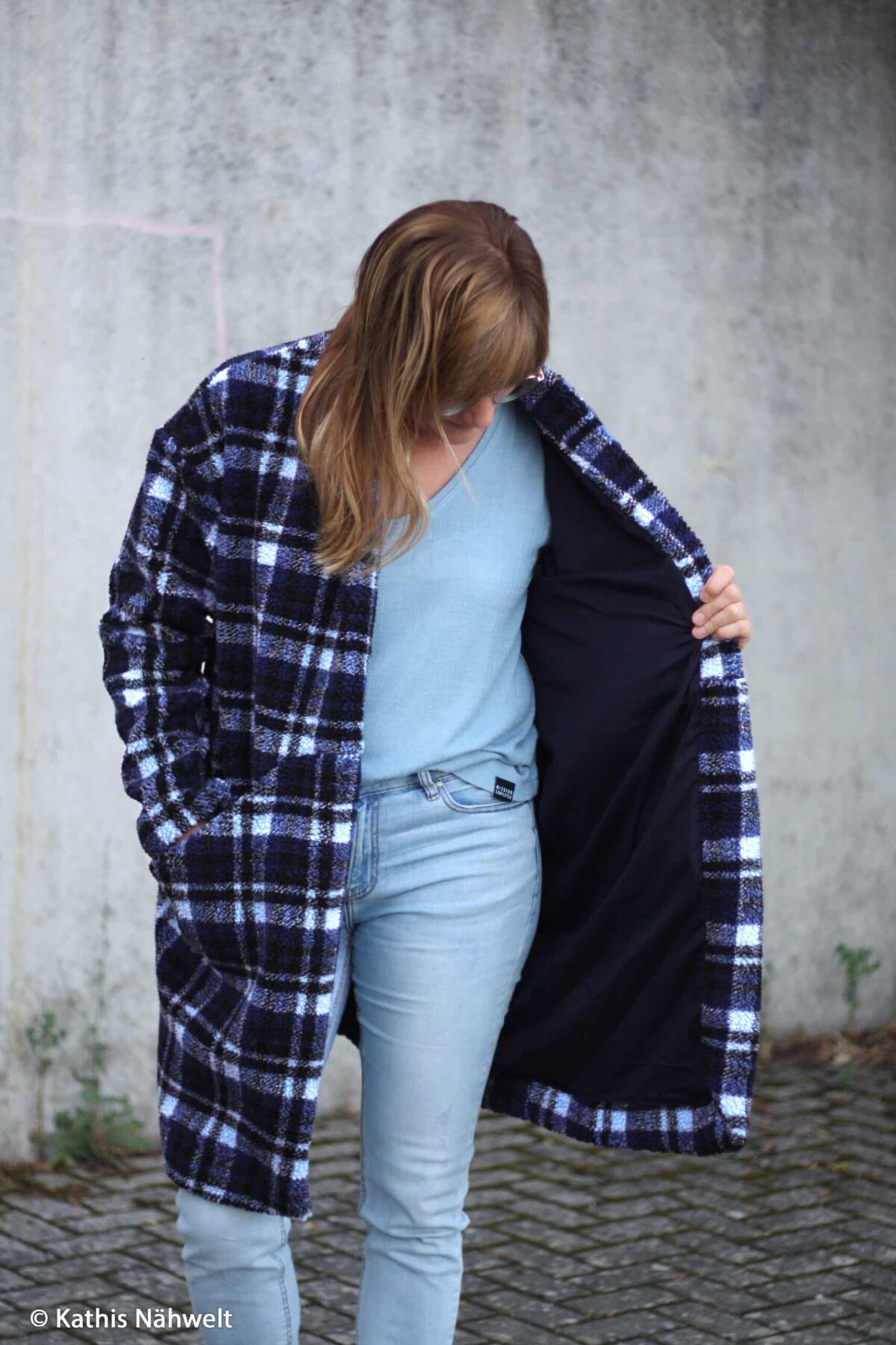 Tern, blå/vinrød/offwhite - Fleece - Billede 4