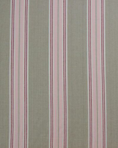 Olmerdug striber, beige/offwhite//mørk og lyserød - Boligtekstil