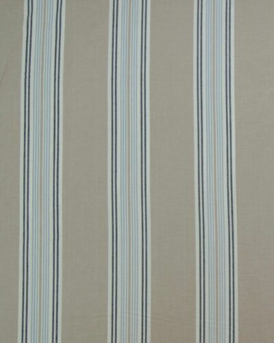 Olmerdug striber, beige/offwhite//lys og mørk blå - Boligtekstil