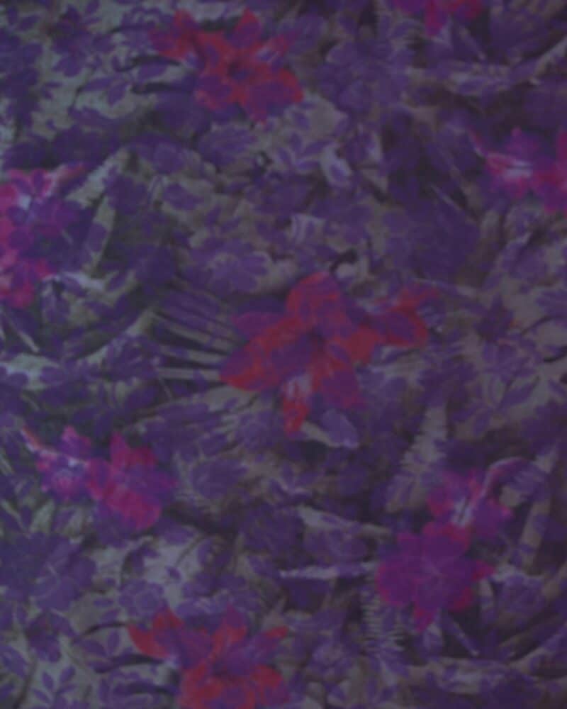 Lilla blomster - Silke/polyester