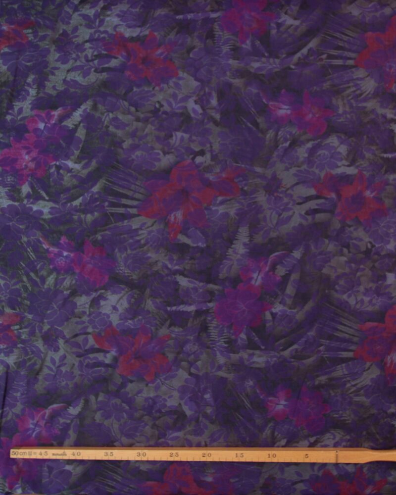 Lilla blomster - Silke/polyester - Image 2