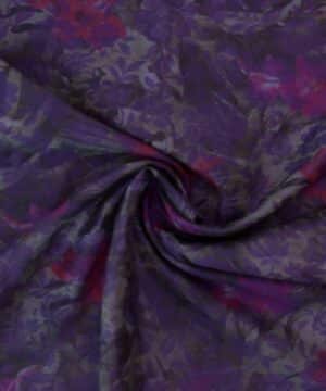Lilla blomster - Silke/polyester