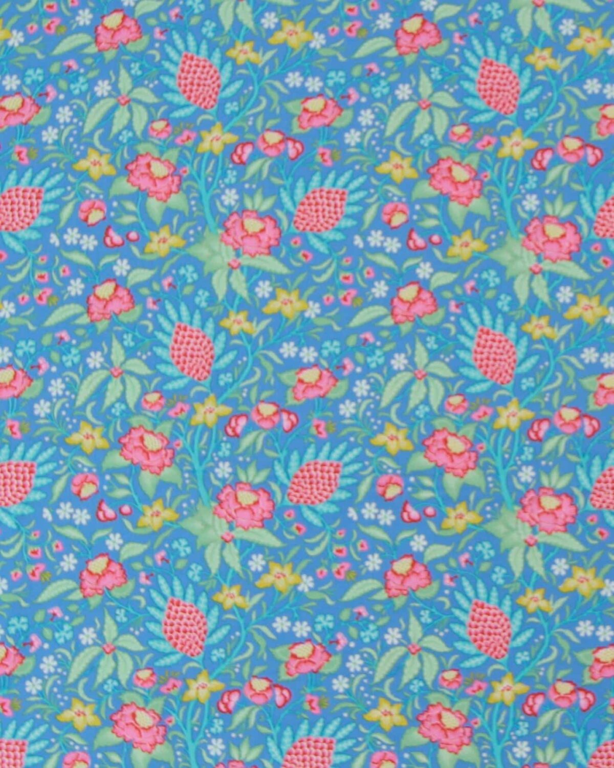 Flowertangle, blå m. blomster  - Tilda
