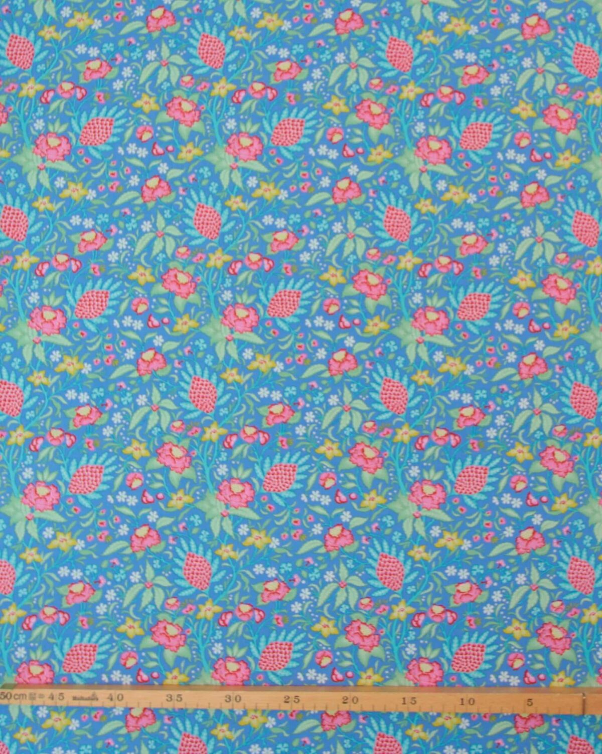Flowertangle, blå m. blomster  - Tilda - Billede 2