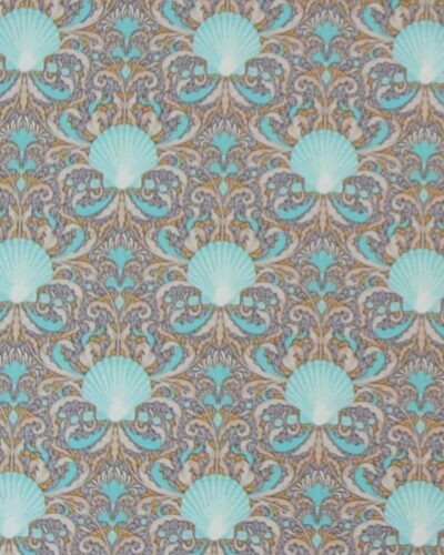 Scallop Shell, grå/turkis/mint  - Tilda
