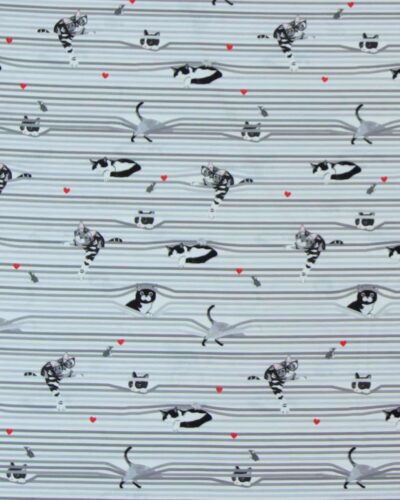 Katte leger med striber - Patchwork