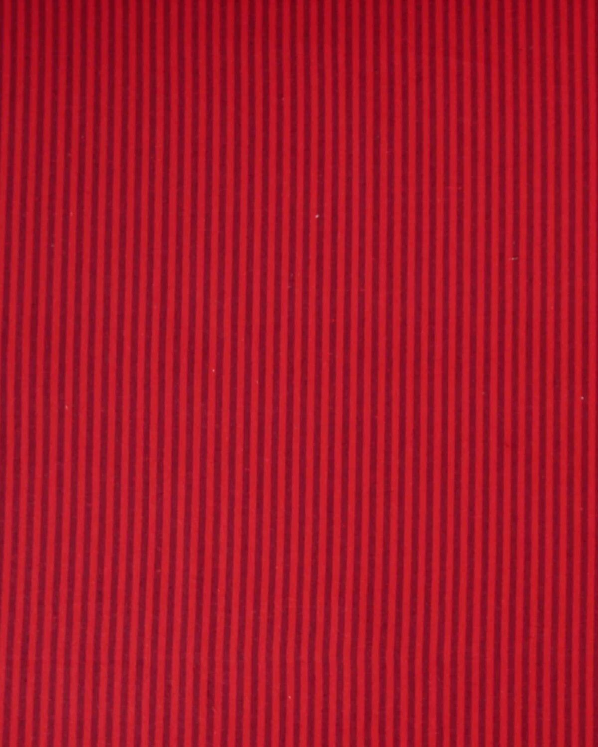 Rød/rødbrun striber, 6 mm - Boligtekstil (bæredygtigt)