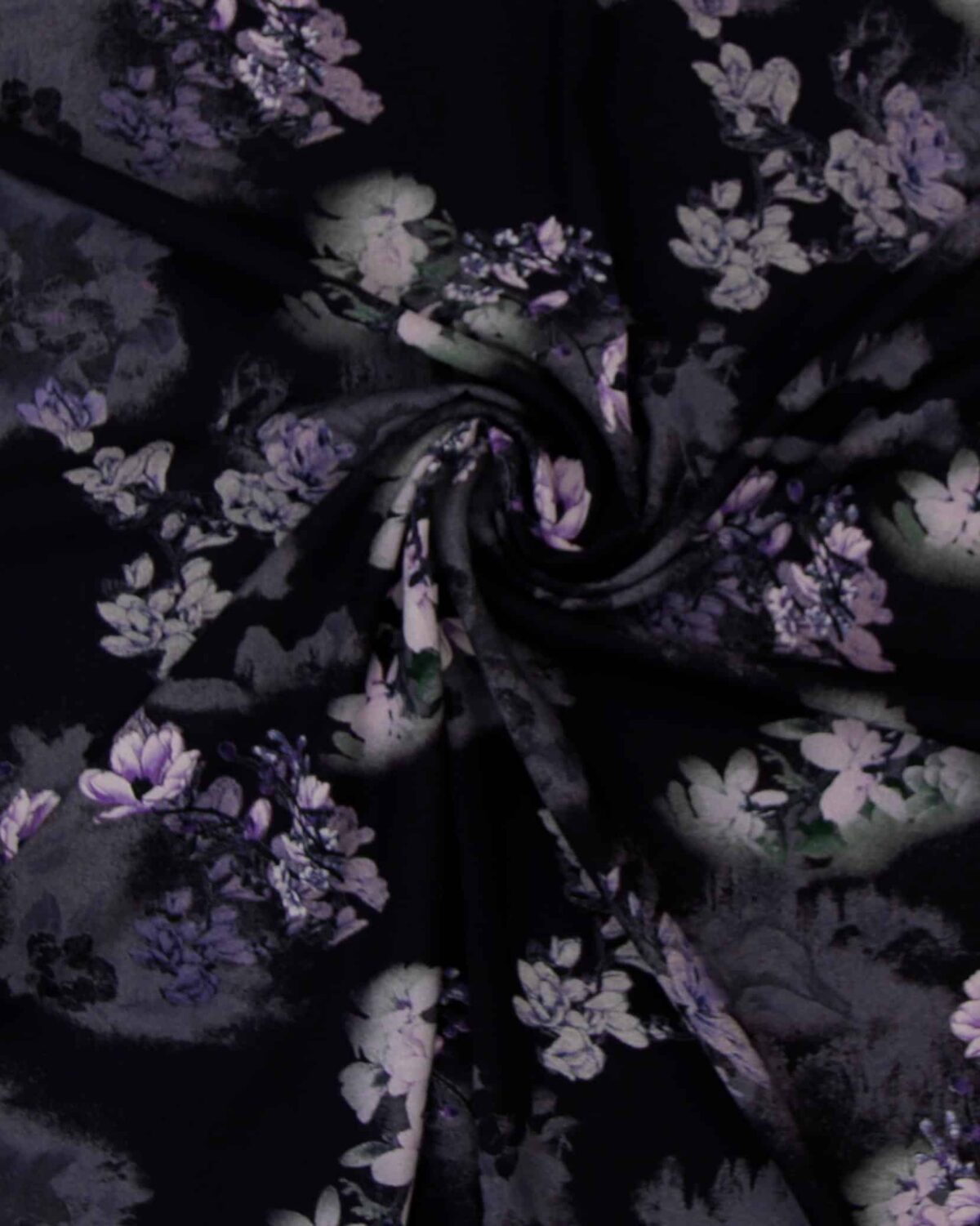 Lilla blomster - Viskose - Billede 3