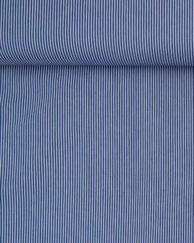Mælkedrengestriber blå/hvid - Bomuld/polyester m. stræk