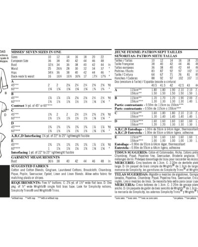 Skjortebluse - str. 36-48