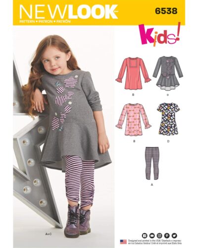 Kjole/tunika og leggings - str. 3-8 år