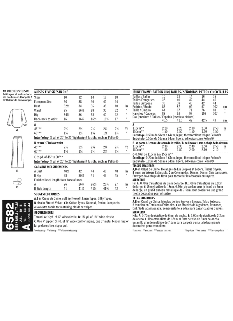 Selskabsbuks, tunika og lille clutch - str.36-44