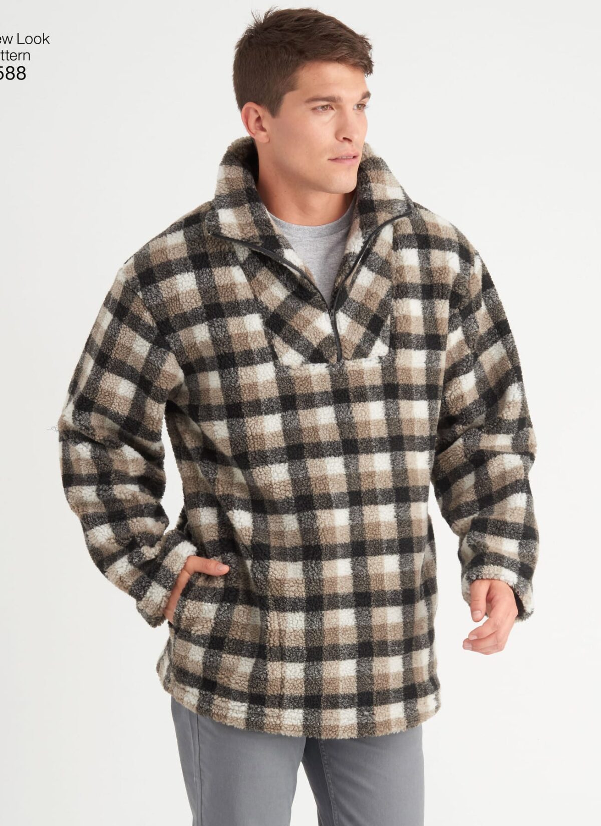 Fleece/sweatshirt bluse - unisex str. XS-XL - Billede 2