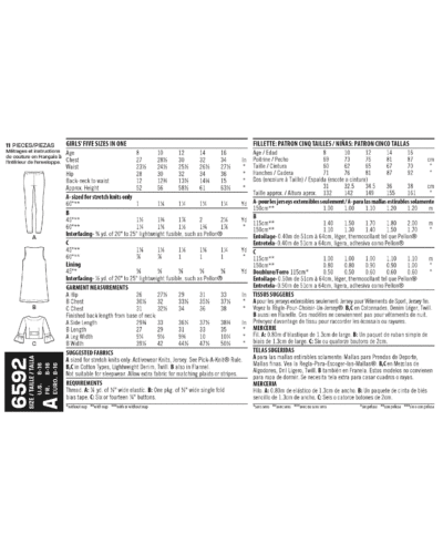 Spencer, leggings og bolero - str. 8-16 år