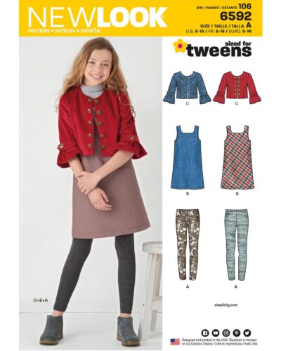 Spencer, leggings og bolero - str. 8-16 år