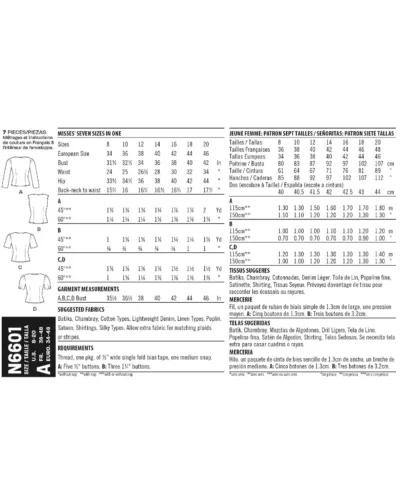 Bluse/top - str. 34-46