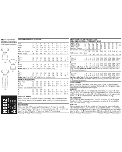Buksedragt og kjole - str. 3-14 år