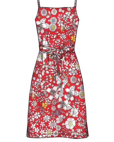 Spaghetti strop kjole - str.34-46 10 Spaghetti strop kjole - str.34-46