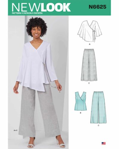 Bluse, top og bukser - str. 36-48