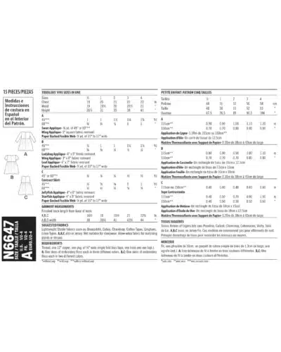Kjole m. bærestykke og applikationer - str. ½-4 år)