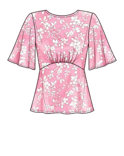 Bluse med vingeærmer og bar ryg - str. 36-48 11 Bluse med vingeærmer og bar ryg - str. 36-48