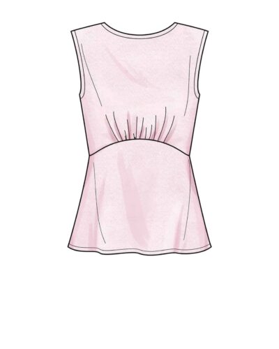 Bluse med vingeærmer og bar ryg - str. 36-48 12 Bluse med vingeærmer og bar ryg - str. 36-48