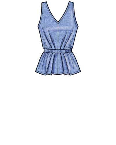 Nederdel m. vidde og bluse - str. 34-46