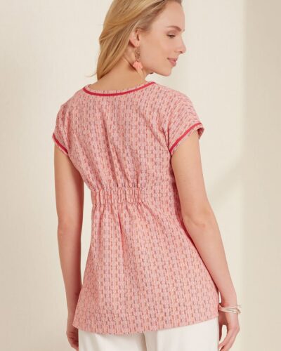 Bluse med et læg - str. 34-46