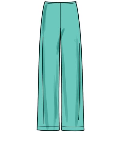 Bluse m. pufærmer og bukser - str. 32-44