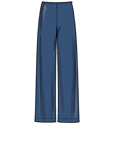 Bluse m. pufærmer og bukser - str. 32-44