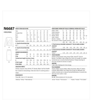 Nederdel og bluser - str. 32-44