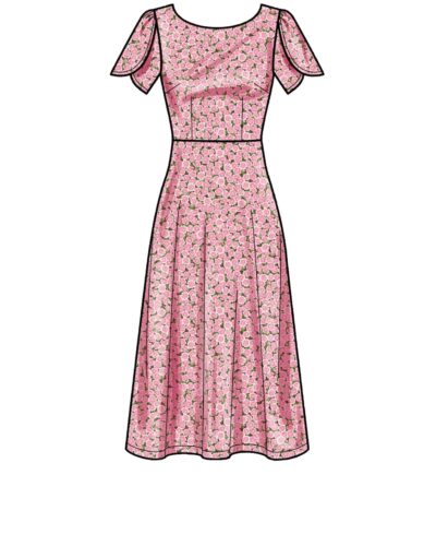 Kjole med tulipanærmer - str.30-42 11 Kjole med tulipanærmer - str.30-42