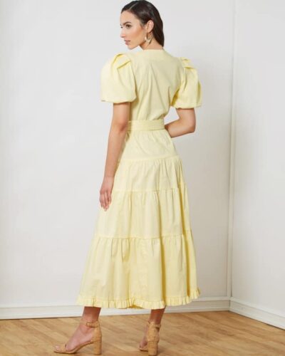 Kjole med knaplukning - str. 32-42