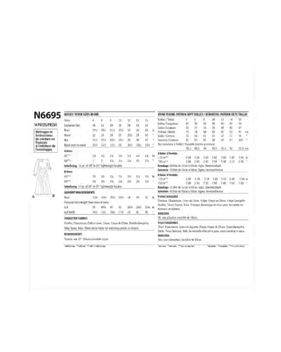 Kjole med snøre og læg - str. 30-42