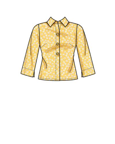 Skjorte, 2 slags ærmer - str. 32-44 12 Skjorte, 2 slags ærmer - str. 32-44