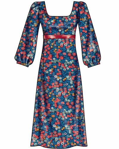 Kjole, empirestil - str. 32-44 10 Kjole, empirestil - str. 32-44