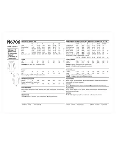 Tunika/annorak med og uden hætte - str. XS-XXL 13 Tunika/annorak med og uden hætte - str. XS-XXL