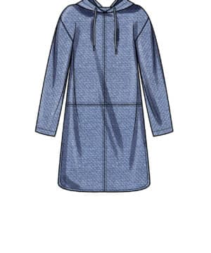 Tunika/annorak med og uden hætte - str. XS-XXL
